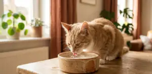 quantidade de água que um gato deve beber por dia