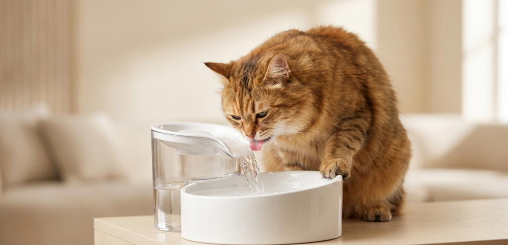 por que gatos preferem água corrente