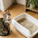 como limpar a caixa de areia do gato